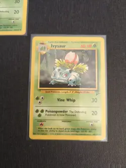 Pokemon TCG Ivysaur Card 44/130 Uncommon Vintage English Base Set 2 - Image 2