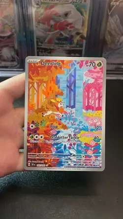 PokÃ©mon TCG Deerling 165/162 Temporal Forces Illustration Rare Card NM Condition - Image 1