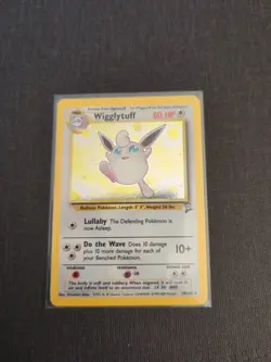 PokÃ©mon TCG Wigglytuff Base Set 2 Holo Unlimited Rare Card 19/130 LP Condition - Image 1
