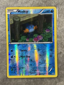 Mudkip 33/160 Pokemon TCG XY-Primal Clash Reverse Holo Card (Light Play) - Image 1