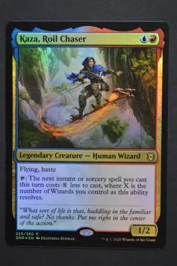 Magic The Gathering: Kaza, Roil Chaser - ZNR - Foil Rare - NM - MTG - Image 1