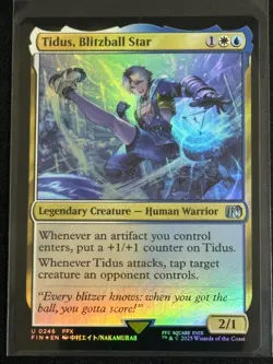 Magic the Gathering MTG Final Fantasy Tidus Blitzball Star Foil FFX SP - Image 1