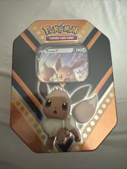 2020 Pokemon TCG V Powers Tin:  Eevee (SEALED) - Image 1