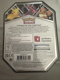 2020 Pokemon TCG V Powers Tin:  Eevee (SEALED) - Image 5