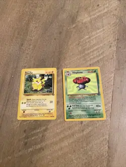 Pokémon Jungle 1995. Card Lot Of 2. Vileplume Holo 14/64 And Pikachu 60/64. 🔥📈 - Image 1