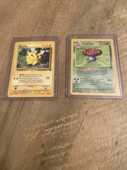 Pokémon Jungle 1995. Card Lot Of 2. Vileplume Holo 14/64 And Pikachu 60/64. 🔥📈 - Image 6