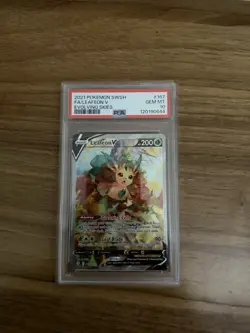 Pokémon TCG Leafeon v Evolving Skies Holo Ultra Rare Card 167/203 PSA 10 - Image 1