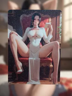 Boa Hancock One Piece Anime Waifu Sexy Goddess Doujin Card - Image 4