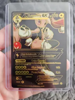 Lopunny EX Black Foil Fan Art Vinyl Collector Pokemon Card Giga Impact - Image 6