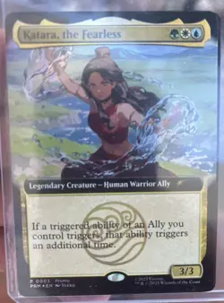 Magic The Gathering X Avatar Katara The Fearless FOIL Promo Card SDCC 2025 - Image 1