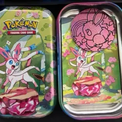 Prismatic Evolution Sylveon Eeveelution Pokemon Card Game Tin TCG NO CARDS - Image 1