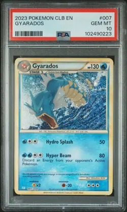 PSA 10 Gyarados CLB 007/034 Trading Card Game Classic Holo GEM MT - Image 5