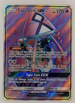 Pokemon Cards: Guardians Rising Ultra Rare Full Art: Tapu Lele GX 137/145 LP/NM - Image 1
