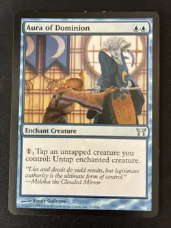 Aura of Dominion Champions of Kamigawa Lightly Played Card - Image 1