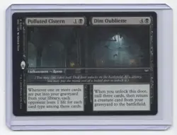 #23 2024 Duskmourn: House of Horror Commander Polluted Cistern / Dim Oubliette - Image 1