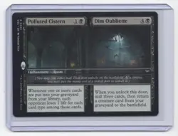 #23 2024 Duskmourn: House of Horror Commander Polluted Cistern / Dim Oubliette - Image 3