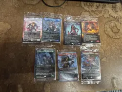 MtG - Universes Within Promo Set - All 7 - Themberchaud, Evin, Mathise, Rashel + - Image 1