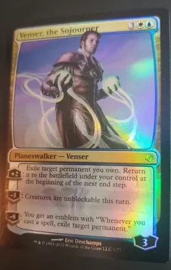 MTG PLAINSWALKER / EMBLEM COMBO - Venser The Sojourner [FOIL] (DDI) + Emblem NM - Image 14