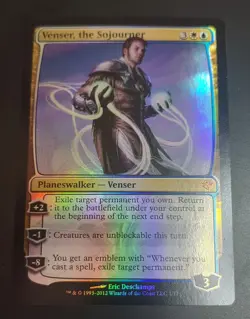 MTG PLAINSWALKER / EMBLEM COMBO - Venser The Sojourner [FOIL] (DDI) + Emblem NM - Image 17