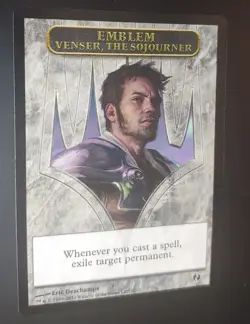 MTG PLAINSWALKER / EMBLEM COMBO - Venser The Sojourner [FOIL] (DDI) + Emblem NM - Image 8