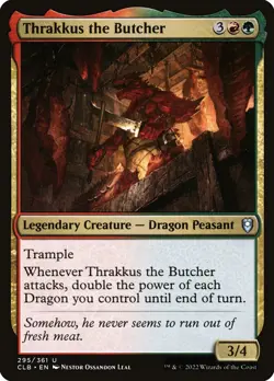 MTG Thrakkus the Butcher ** Battle for Baldur's Gate ** English (NM) - Image 3