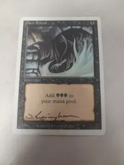 Dark Ritual Magic The Gathering Signed - Image 1