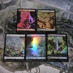 MTG Bloomburrow : Full Art Basic Lands Foil Set • 5 - Image 2