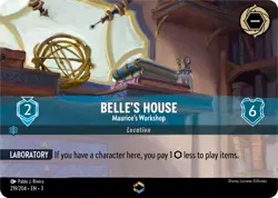 Belle's House - Maurice's Workshop (Enchanted) 219/204 Into the Inklands Holo - Image 1