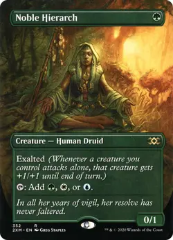 Noble Hierarch (Borderless) Double Masters Foil - Image 1
