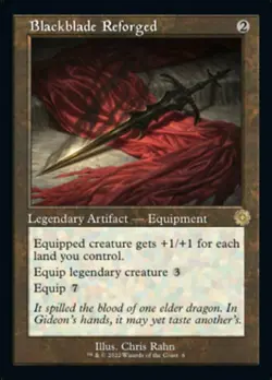 Blackblade Reforged - Retro Frame x1 NM Magic the Gathering 1x The Brothers' War - Image 2