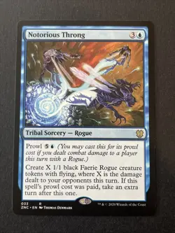 Notorious Throng Commander: Zendikar Rising Rare NM Magic: The Gathering  033 - Image 3