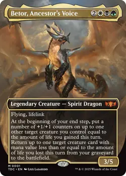 Betor, Ancestor's Voice (Borderless) Commander: Tarkir: Dragonstorm Regular - Image 1