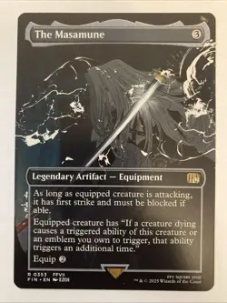NM Borderless Regular The Masamune, MTG, Final Fantasy, Magic the Gathering 353 - Image 1