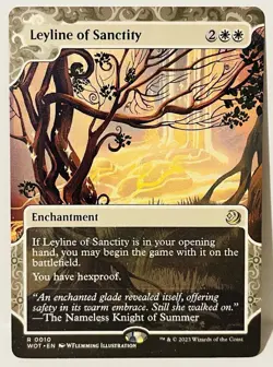 Leyline of Sanctity -#10-MTG-Wilds of Eldraine: Enchanting Tales-Regular-LP - Image 1