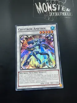 YUGIOH CRYSTRON AMETRIX SUPER RARE INOV-EN045 1ST EDITION - Image 1