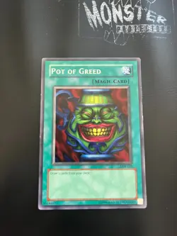 YUGIOH POT OF GREED RARE LOB-119 - Image 3