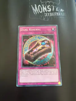 YUGIOH DARK RENEWAL SECRET RARE YGLD-ENB00 LIMITED EDITION PLAYED CONDITION - Image 1