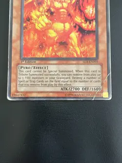 YUGIOH INFERNAL FLAME EMPEROR ULTRA RARE SD3-EN001 1ST EDITION PLAYED - Image 10