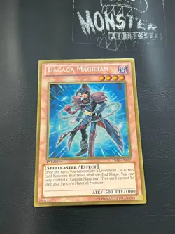 YUGIOH GAGAGA MAGICIAN PREMIUM GOLD RARE PGLD-EN037 1ST EDITION - Image 3