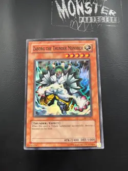 YUGIOH ZABORG THE THUNDER MONARCH SUPER RARE AST-023 - Image 1