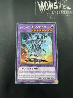 YUGIOH INVOKED AUGOEIDES SECRET RARE MP21-EN064 1ST EDITION - Image 1