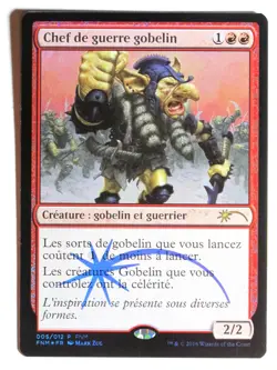 Warlord Goblin Warchief Foil Promo MTG Magic VF NM - Image 1