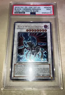 PSA 9 BLACK-WINGED DRAGON TSHD-EN040 1st FIRST EDITION ULTIMATE RARE ENGLISH! - Image 1