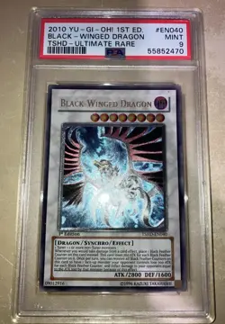 PSA 9 BLACK-WINGED DRAGON TSHD-EN040 1st FIRST EDITION ULTIMATE RARE ENGLISH! - Image 2