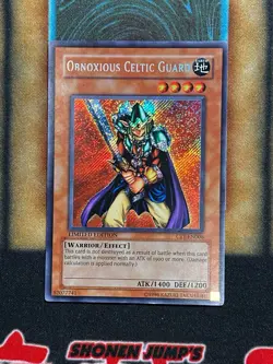 Yugioh Obnoxious Celtic Guard CT1-EN006 Secret Rare Limited Edition MP - Image 1