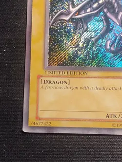Red Eyes Black Dragon BPT-005 Secret Rare Limited Edition Yu-Gi-Oh Card MP - Image 5