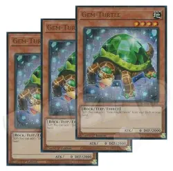 Yugioh - Gem-Turtle x 3 - 1st Edition Ultra Rare NM - Free Holo Card - Image 1
