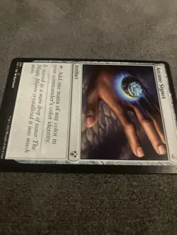 Arcane Signet Commander 2021 MTG Factory Miscut Side - Image 2