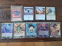 9 magic gathering cards dragon ball yugioh card game holo foil prizem full art - Image 1