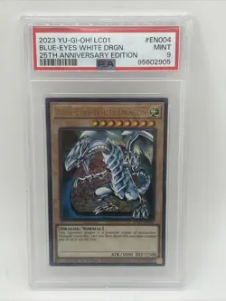 Yu-Gi-Oh! 25th Anniversary LC01-004 Blue-Eyes White Dragon - PSA 9 - Image 3